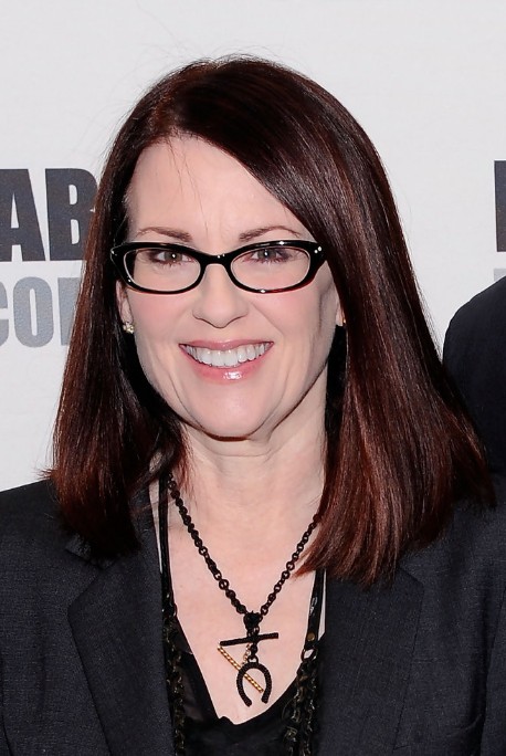 Megan Mullally Long Bob Hairstyle: Straight Hairstyle for 