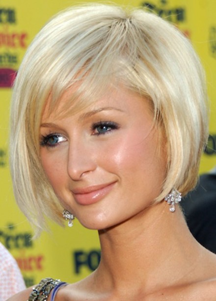 Paris Hilton Bob Hairstyle: Cute Short Blonde Bob Cut - Hairstyles Weekly