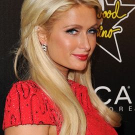 Paris Hilton Layered Long Blonde Hairstyles