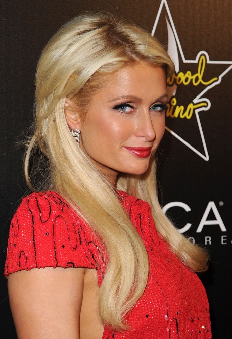 Paris Hilton Layered Long Blonde Hairstyles