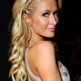 Paris Hilton Long Braided Hairstyle