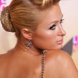 Paris Hilton Retro Wedding Updo Hairstyles
