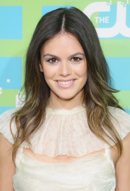 Rachel Bilson Center Parted Layered Ombre Hairstyle