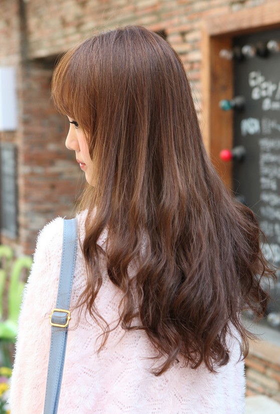Back View of Korean Long Hairstyle - Hairstyles Weekly