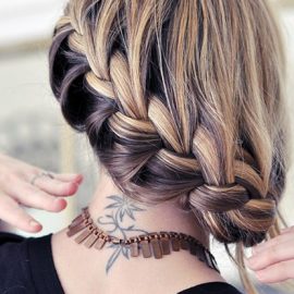Beautiful French Braid Hair Style