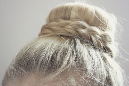 tumblr hair bun