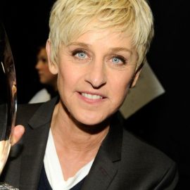 Ellen DeGeneres Short Boyish Haircut for Women Over 50