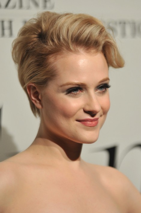 Evan Rachel Wood Layered Faux Upsweep - Hairstyles Weekly