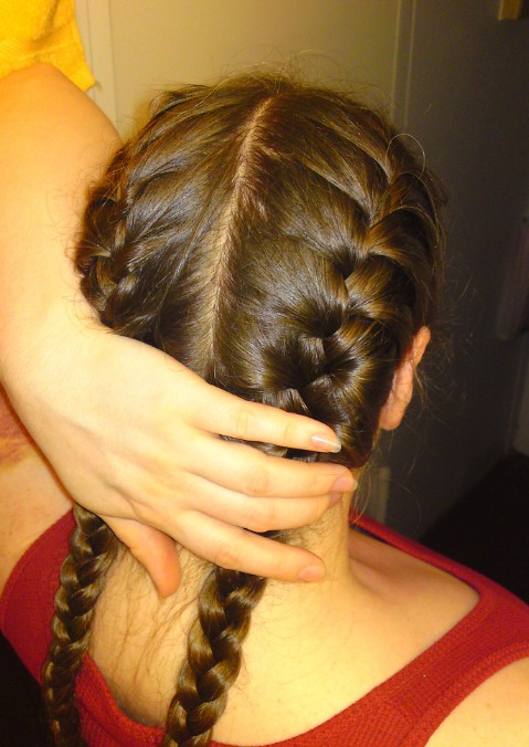 French Braid Pigtails Hairstyles Weekly