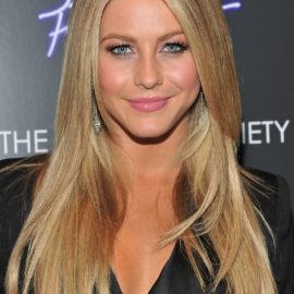 Julianne Hough Layered Long Straight Hairstyle