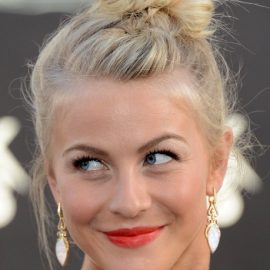 Julianne Hough Topknot Updo Hairstyle