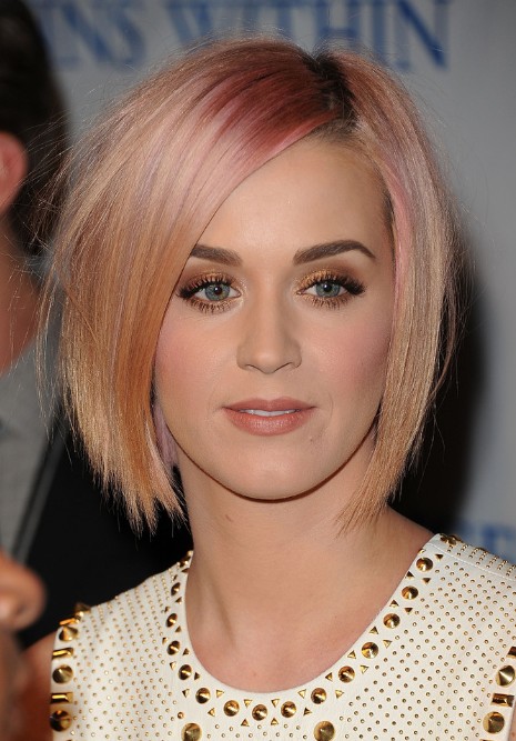 Katy Perry Short Sleek Bob Hairstyle