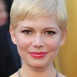 Michelle Williams Sweet Subtly Styled Pixie Cut