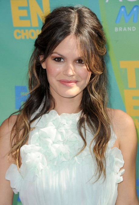 Rachel Bilson Tousled Long Wavy Ombre Hair