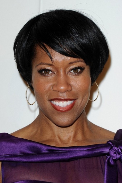 Regina King Short Hairstyle: Chic Black Hairstyle with 