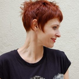 Sexy Short Red Hairstyle for Women 2013