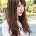 Side View of Korean Long Hairstyle