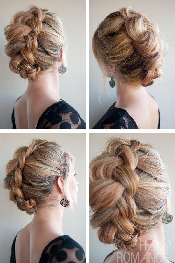 Lovely Braided Updo Hairstyle: The Braid-Hawk - Hairstyles 