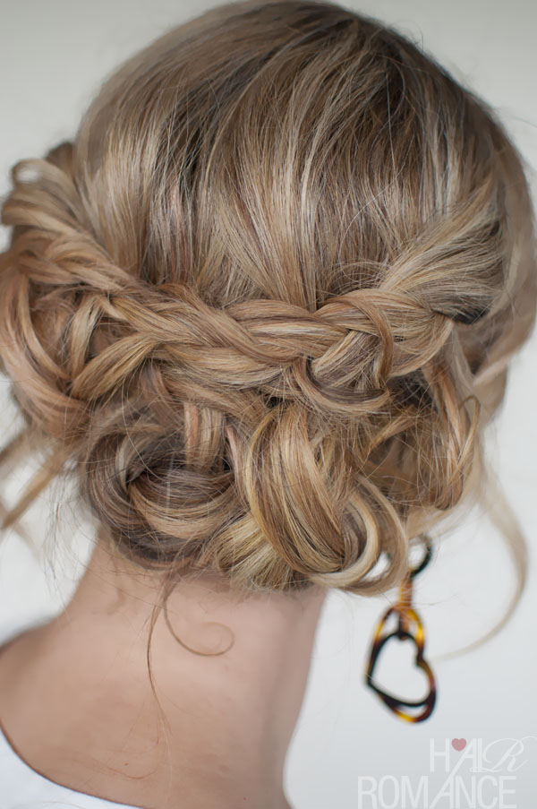 Casual Messy Braided Updo Quick Easy Messy Braided Updo