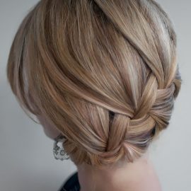 Classic French Braid Updo - Loose French Braid for Prom