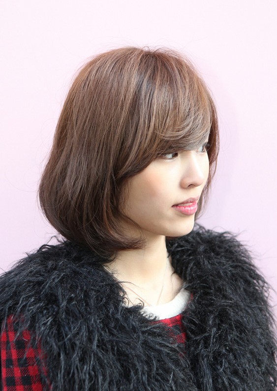 Messy Medium Bob with Long, Sexy Fringe - Simple Easy ...