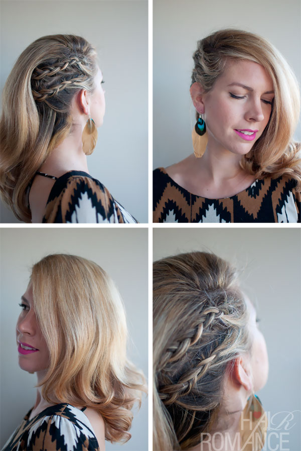 Faux Undercut – Cornrow Comb-Over Braid - Side Part 