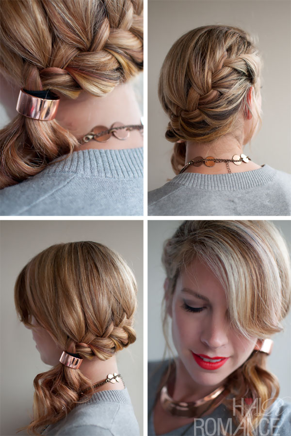 Quick Chic Side Ponytail French Braid Hairstyle For Long