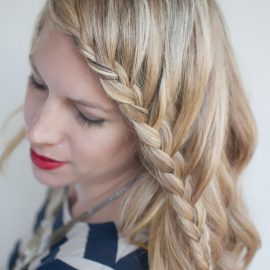 French Lace Fringe Braid - Braid Your Fringe to The Side - Trendy Hairstyles