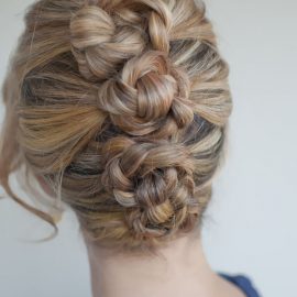 Braided French Roll Twist - Romantic French Twist Updo Hairstyle for Female
