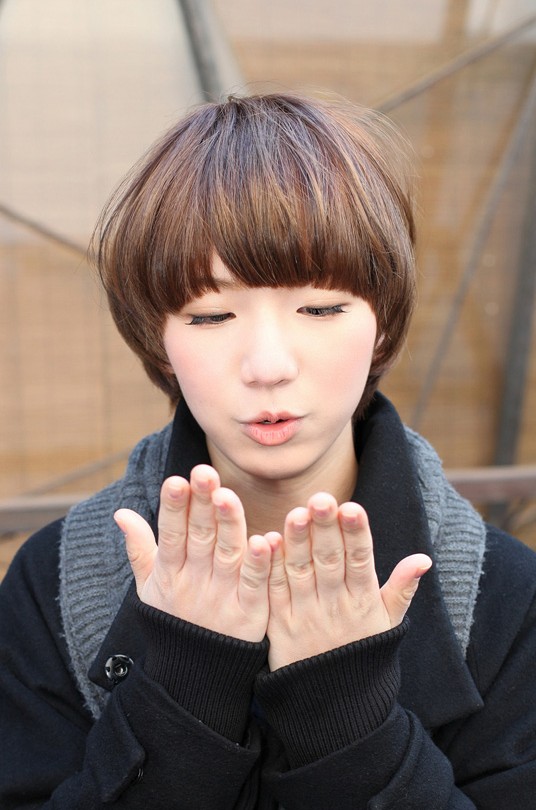 Cute Short Pageboy Cut Pert Pretty Mushroom Bob Haircut