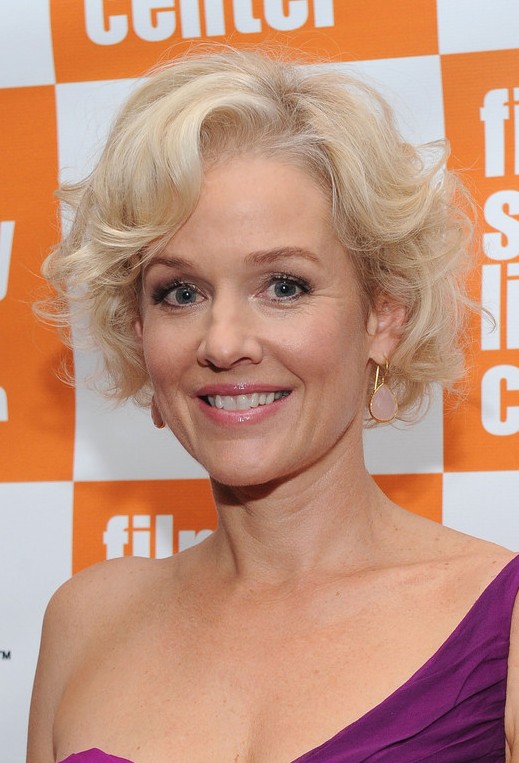 Penelope Ann Miller Short Blonde Soft Curly Hairstyle