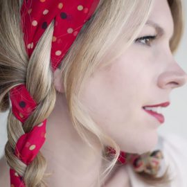 Perfect Braids for Holidays - Simple Easy Polka Dot Pigtails