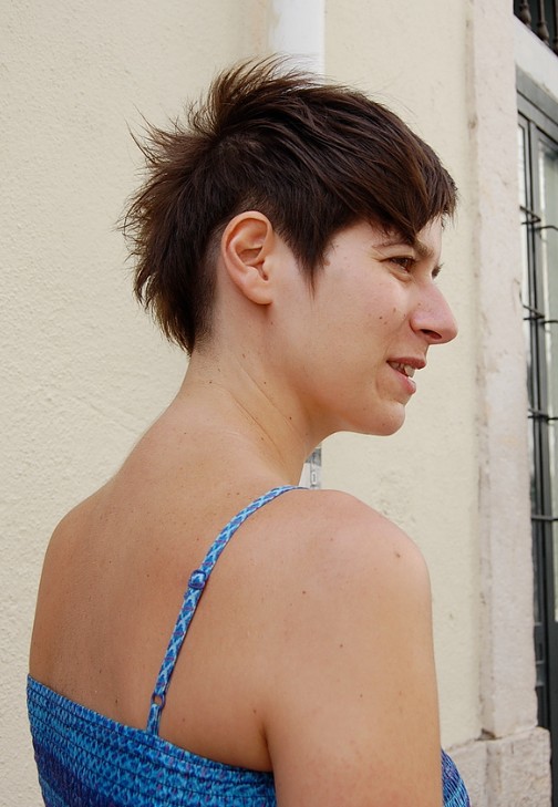 Cute & Spicy Asymmetric Short Cut – Easy Care for Fine ...