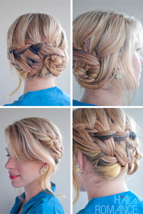 wedding waterfall braid