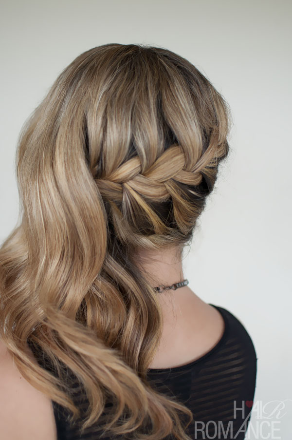 Romantic Side Swept French Braid - Holiday Hair 