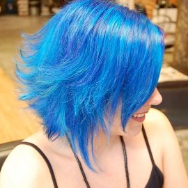 Short Blue Hair Color