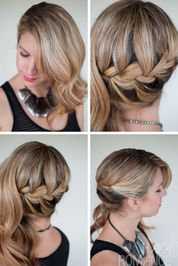 Hair Inspirations: Side Swept French Braid Hairstyle for Wedding