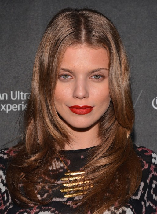 Center Parted Formal Long Wavy Hairstyle - AnnaLynne 