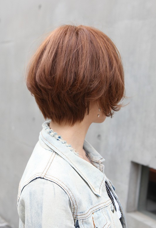 Back View of Trendy Short Cut 2013