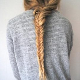 Casual Boho Herring-bone Braid for long hair