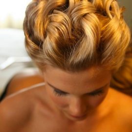 Gorgeous Golden Loops & Twists Upstyle - Prom Hairstyles 2014