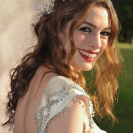 Anne Hathaway Hairstyles - Romantic Wavy Wedding Hairstyles