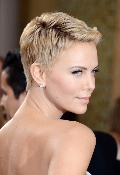 Best Short Haircut For Summer Charlize Theron Pixie Cut