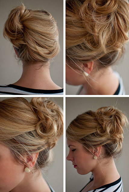 Simple Easy Updo For Summer Loose Side French Twist Updo