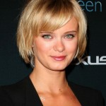 Casual Short Straight Bob Haircut With Side Swept Fringe America