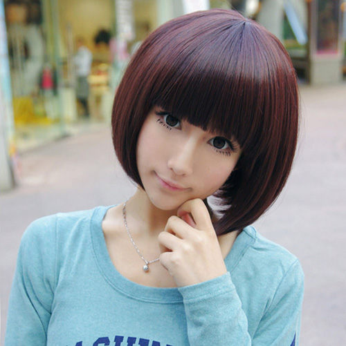 Kawaii Short Bob Haircut for Girls - Hairstyles Weekly (500 x 501 Pixel)