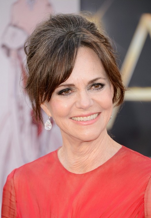 Updo hairstyle for women over 60 - Sally Field's Hairstyle