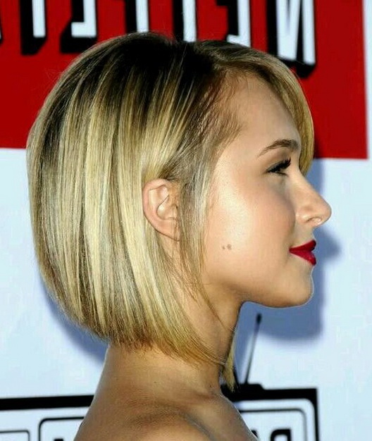 Side View of Cute Stacked bob Haircut