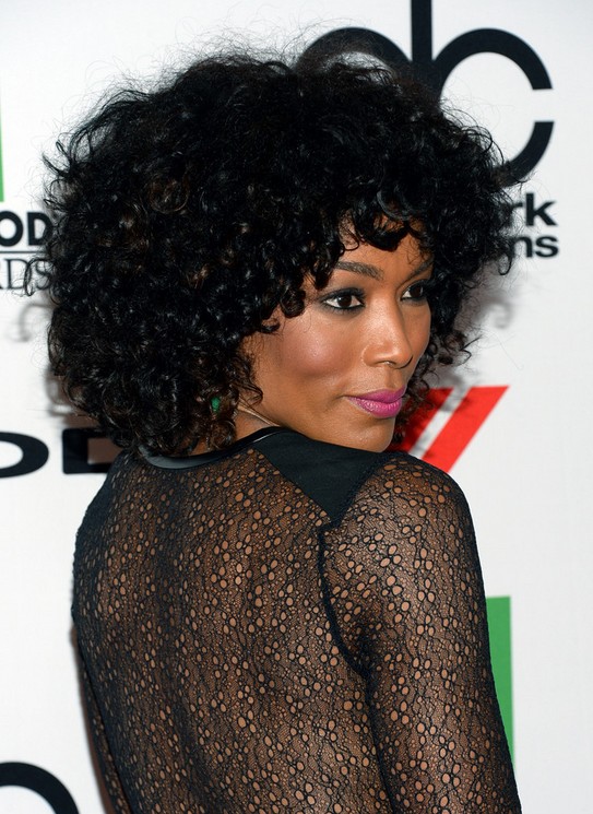 Angela Bassett Black Curly Hairstyle for 2014