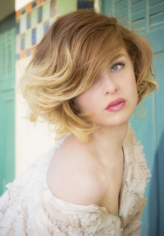 Bob Haircut 2014 Short Ombre Hair Ombred Bob Hairstyle With